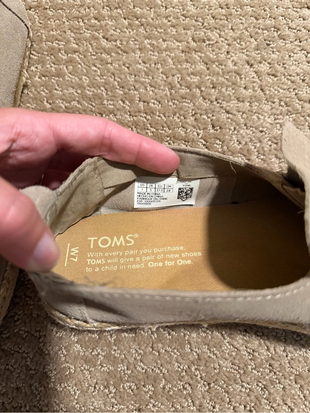 Toms classic slip